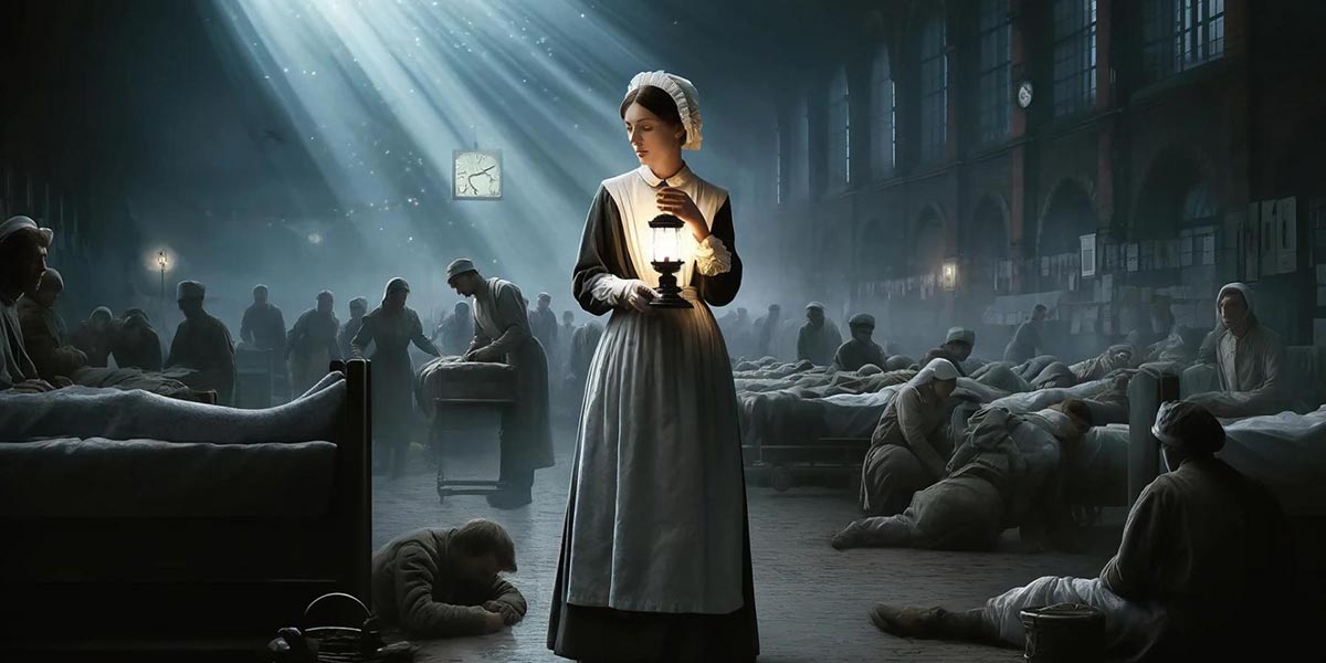 Florence Nightingale - The Lady with the Lamp - Clean air heals, pioneer of healthcare and ventilation standards in hospitals.